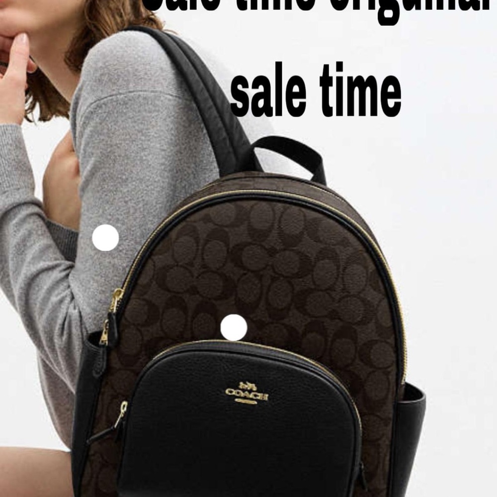Coach Brown and Black Women's Backpack